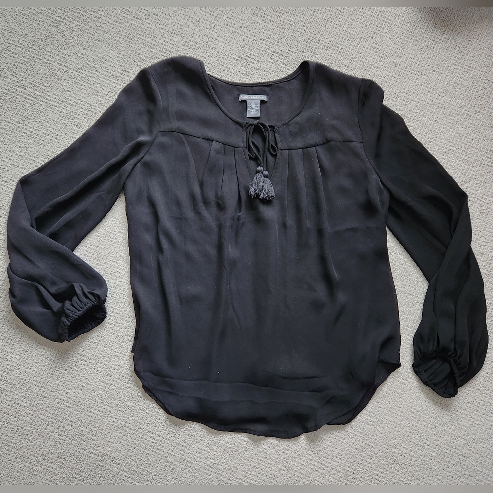 Chelsea and Theodore Tie-Neck Blouse